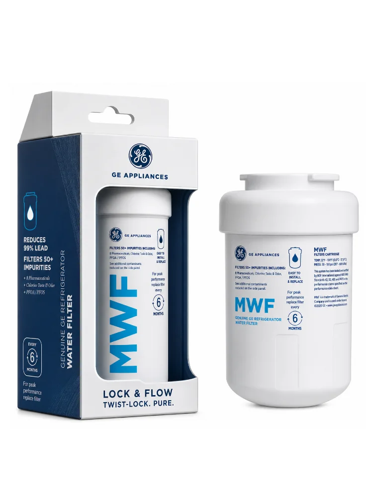 Filtro de Agua para Refrigerador RF05 Compatible con GE XWF |   Filtro de Agua de Repuesto para Refrigerador |   Cartucho de Filtro de Agua Potable y Hielo
