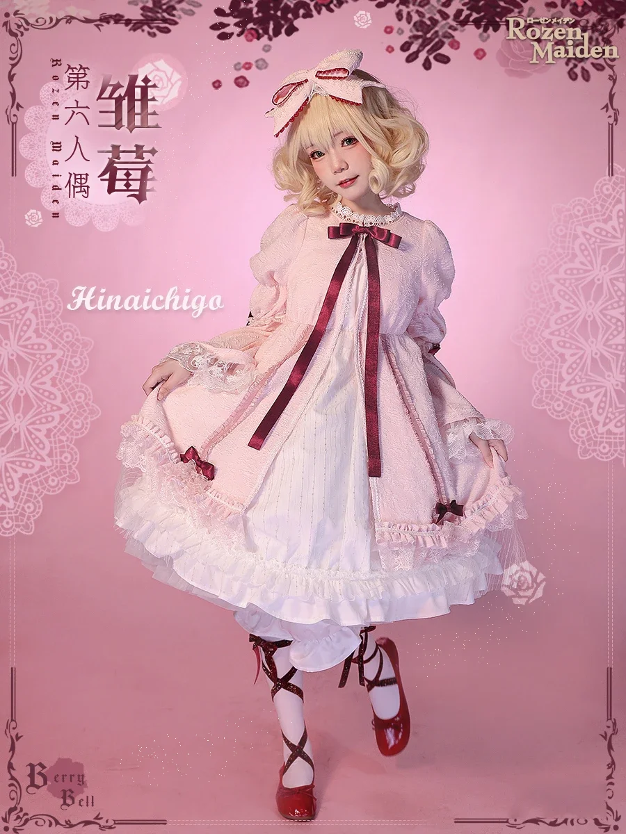 COS-KiKi Anime Rozen Maiden Hinaichigo Game Suit Lovely Doll Dress Gorgeous Uniform Cosplay Costume Halloween Party Outfit Women