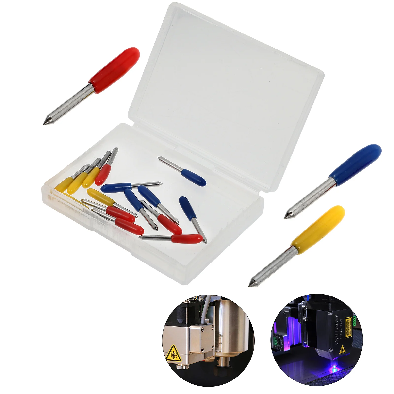 

15pcs 30° 45° 60° Replacement Cutters Vinyl Fabric Cutting Tools Engraving Machine Cutter Plotter Cutting Tool Wear