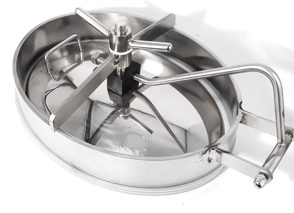 

SUS316 Эллиптическая крышка люка Резервуар Внутренняя крышка люка Овальная крышка гигиенического люка