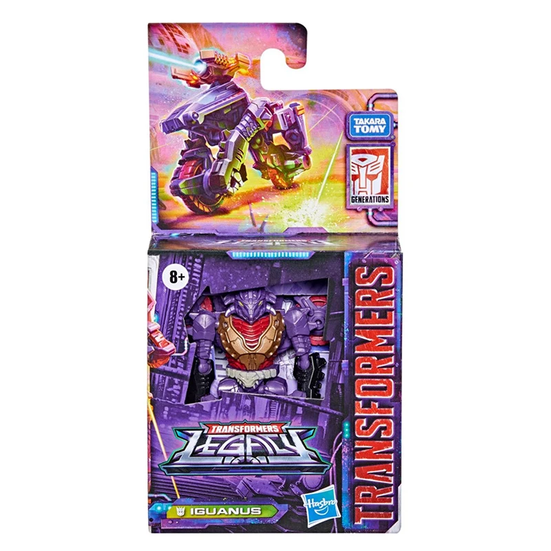 Figura de ação Hasbro Original, Transformers Legacy, Scout Iguanus, Anime Model Toy, Presentes de enfeites, 8cm