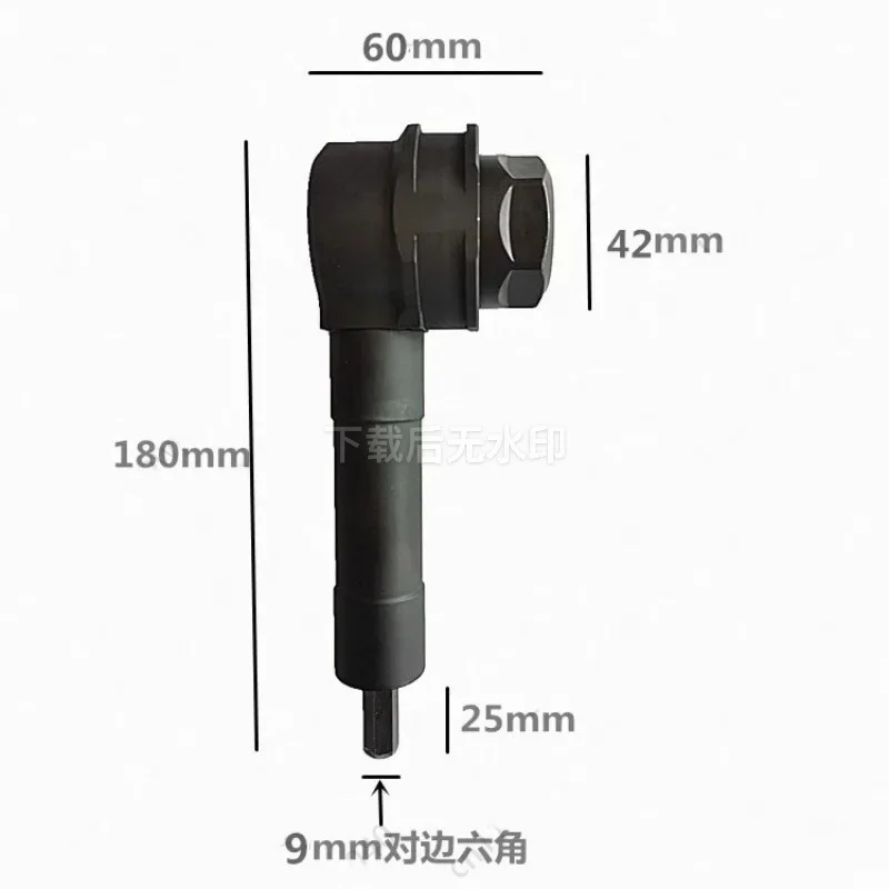 High Torque Electric Drill 90 Degree Right Angle Corner Adapter 16mm Compatible Angle Driver for Narrow Space Drilling