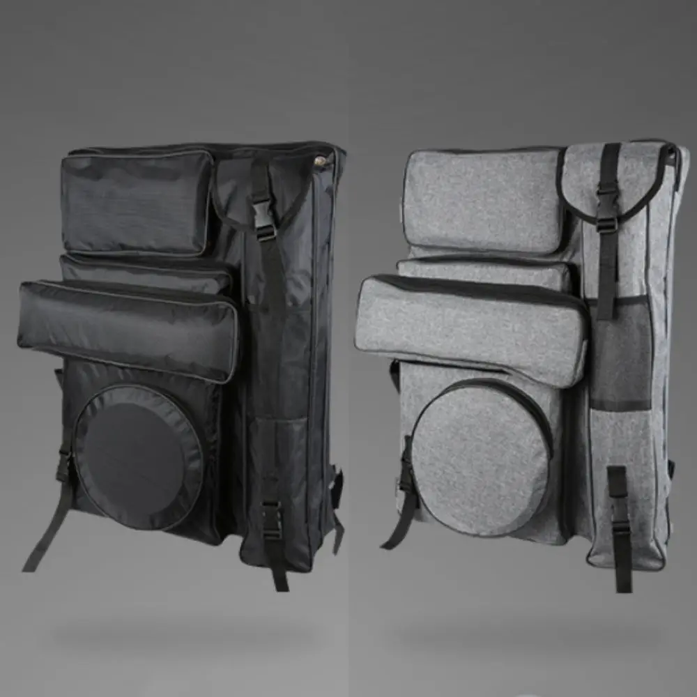 Bolsa de arte de herramientas de dibujo de lona portátil, mochila de lona impermeable de gran capacidad para artistas, bolsa de almacenamiento de bocetos duradera, suministros de arte