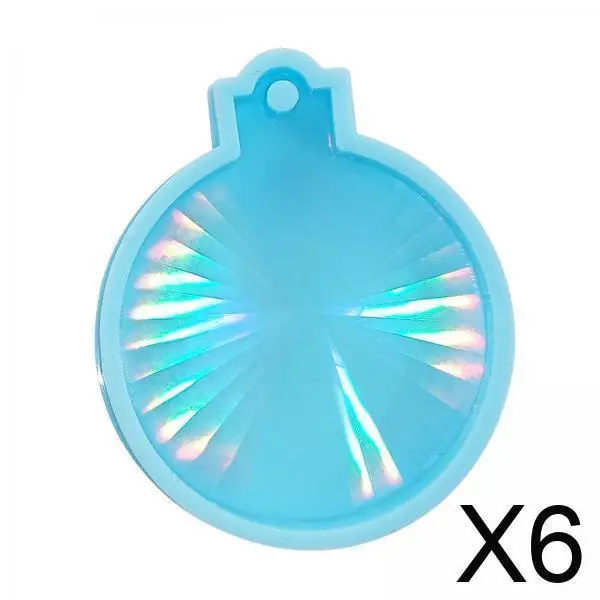 

6xPendant Silicone Mould DIY Epoxy Resin Casting Necklace Charms Craft Soap Windmill