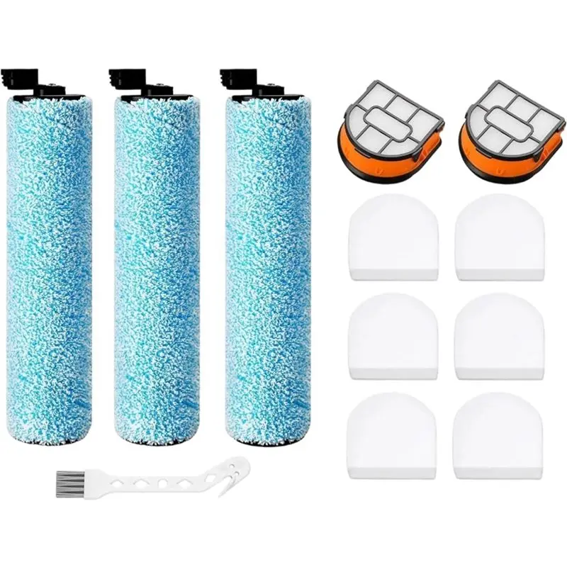 

A74G-AW261 Replacement Roller Filter Kit 3 Brush Rollers, Filters& Tools For Shark Hydrovac Messmaster Wet Dry Vacuums