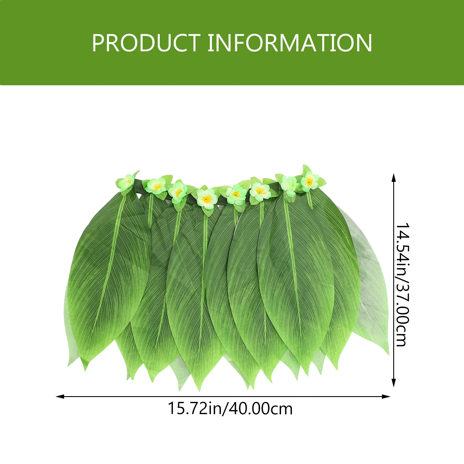 Set gonna Hula hawaiana dal design classico, sicuro e confortevole, perfetto per la gonna Hula in costume di Halloween per feste Luau