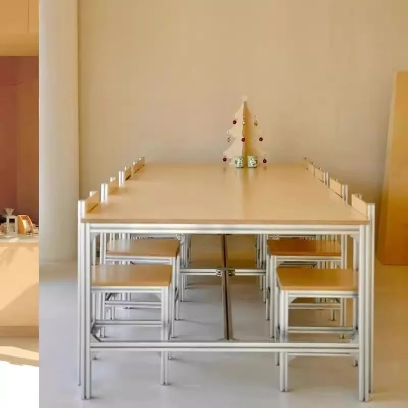 Office Desk and Chair Homestay Reception Negotiation Table Birch Conference Table Large Workbench