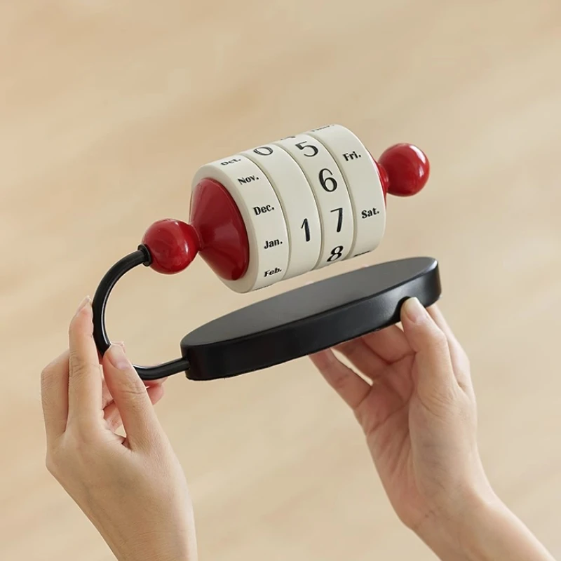 

Desktop wheel calendar ornament