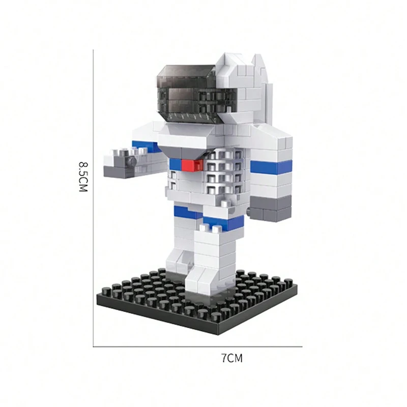 Micro Building Blocks Space Aerospace Series Astronaut Space Shuttle Figures Mini Diamond Bricks Model Assembling Toys Kids Gift