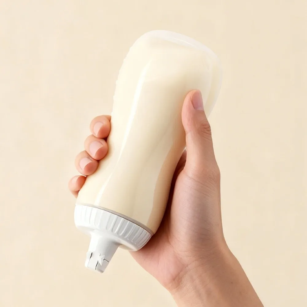 500ML Condiment Squeeze Bottle with Scale Leak-Proof Seasoning Extruded Bottle Transparent Oil Spray Dispenser Ketchup Mustard