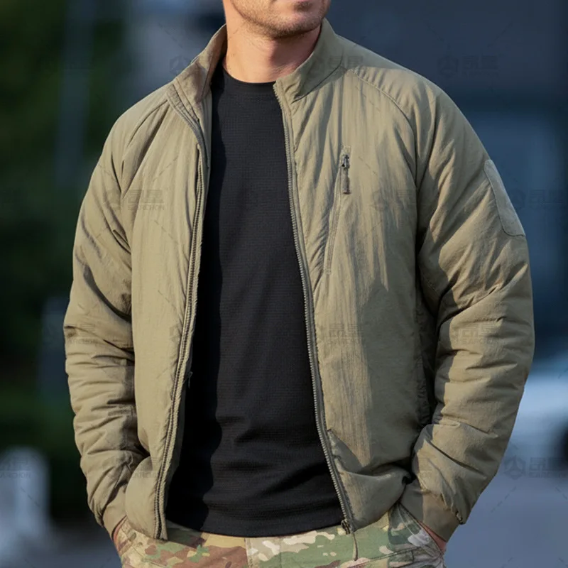 Men Autumn Winter Warm Padded Jackets Camouflage Tactical Training Work Clothes Outdoor Windproof Thermal Coat Hiking Jackets