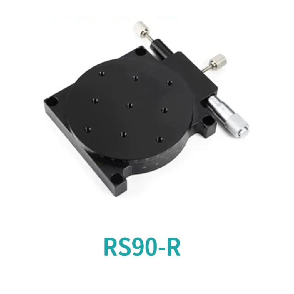 RS90-R, 360° Coarse ±5° Fine Adjustment, Optical Axis Manual Turntable Precision Rotary Positioning Stage