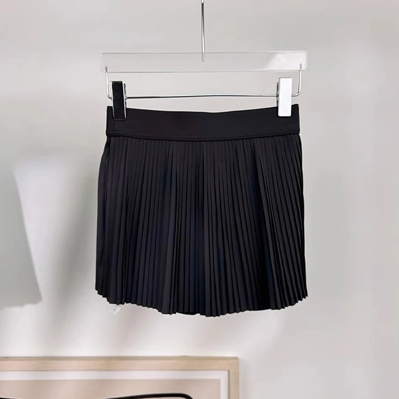 Damen-Tennisrock mit hoher Taille, Yoga-Golf-Sportrock, Shorts mit Tasche, 2-in-1-Tennisrock, Badmintonhose, Tennis-Sportrock – Detail 15