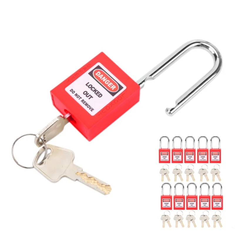 10 مجموعات 38 مللي متر قفل قفل النايلون الهندسة الصناعية العزل للطاقة الكيميائية