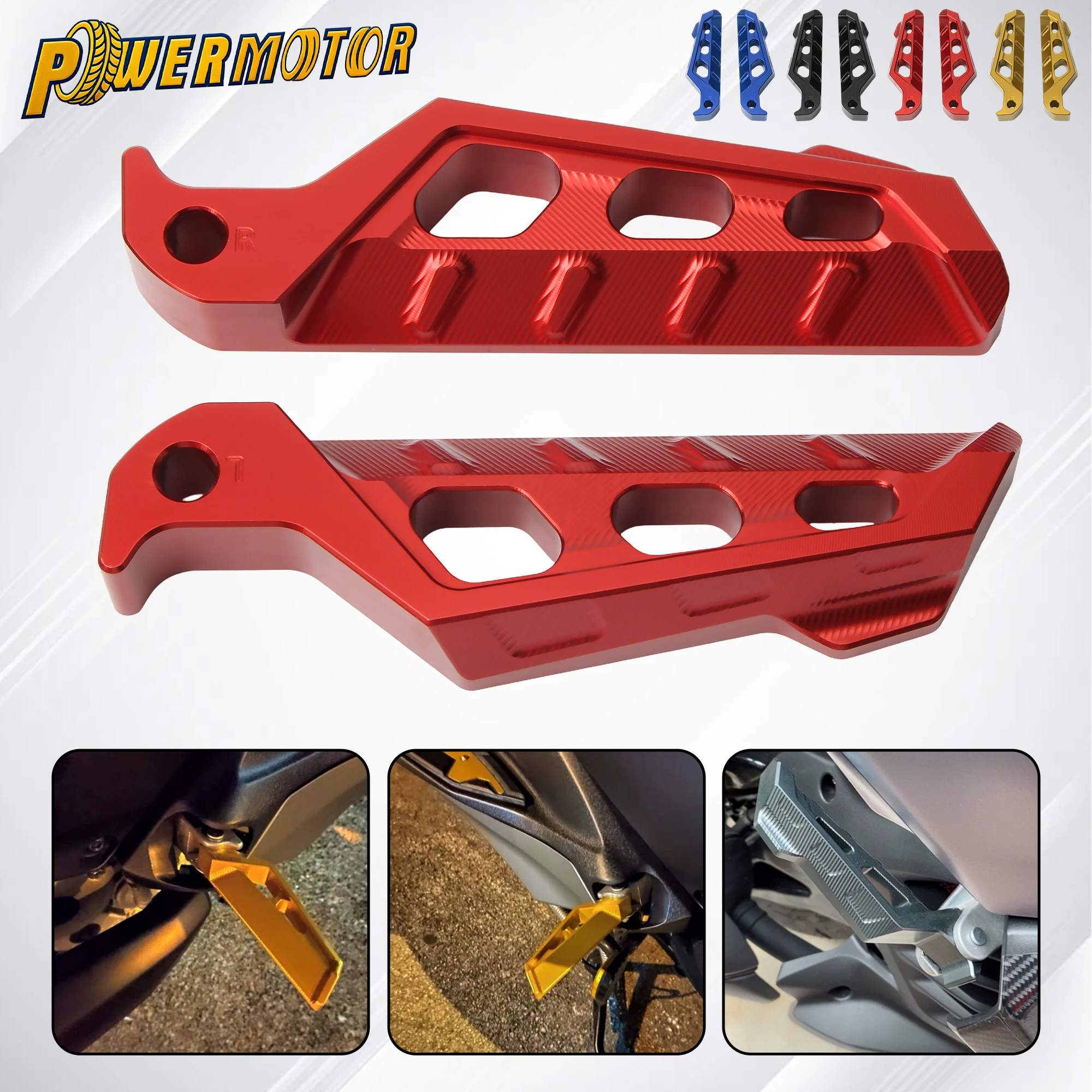 

XMAX300 Rear Pedal Motorcycle Passenger Footrest Pegs Foot Parts For YAMAHA XMAX 300 125 250 400 NMAX 155 Scooter Accessories