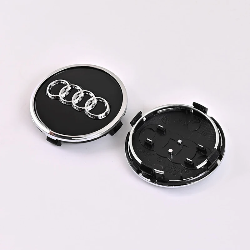 4pcs 60mm 61mm 68mm 69mm 77mm Car Wheel Center Caps For Audi A1 A2 A3 A4 A5 A6 A7 A8 Q2 Q3 Q4 Q5 Q7 S3 S4 S5 S6 S7 S8 RS3 RS5 TT