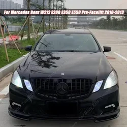 Gloss Black Car Front Grille Hood Bumper Grill Cover For Mercedes Benz W212 E200 E350 E550 Pre Facelift GTR 2010 2011 2012 2013