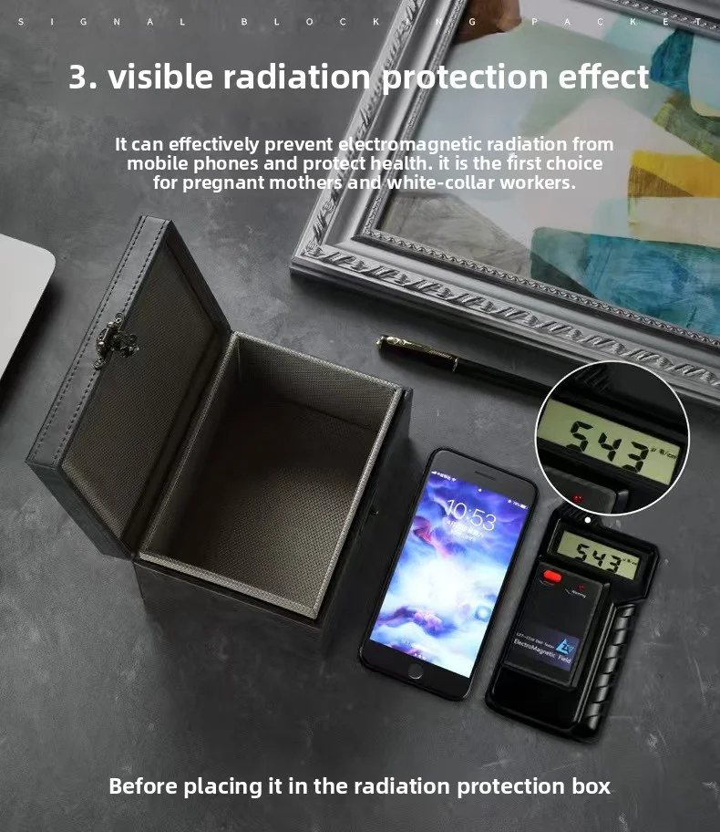 Faraday Box for Car Keys RFID Blocking Box Anti-Theft Keyless Fob Protector Approved Large Car Key Safe Radiation Protection box