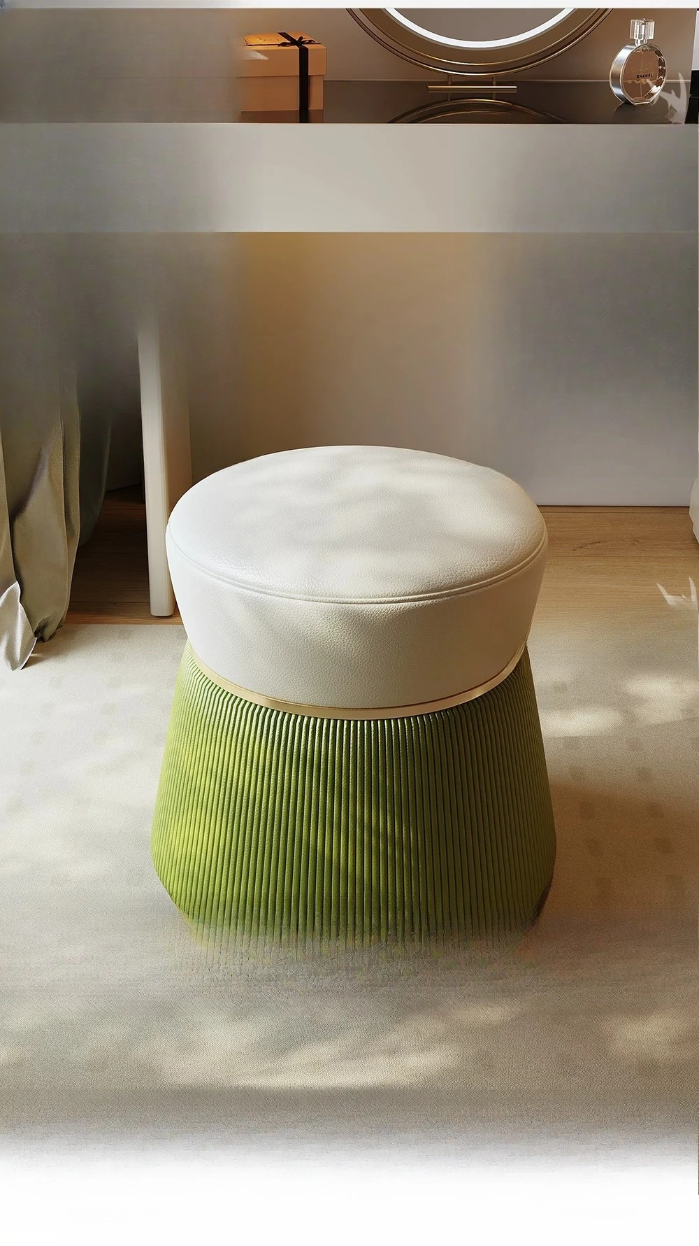 Home bedroom home shoe change stool princess style light luxury high sense makeup stool