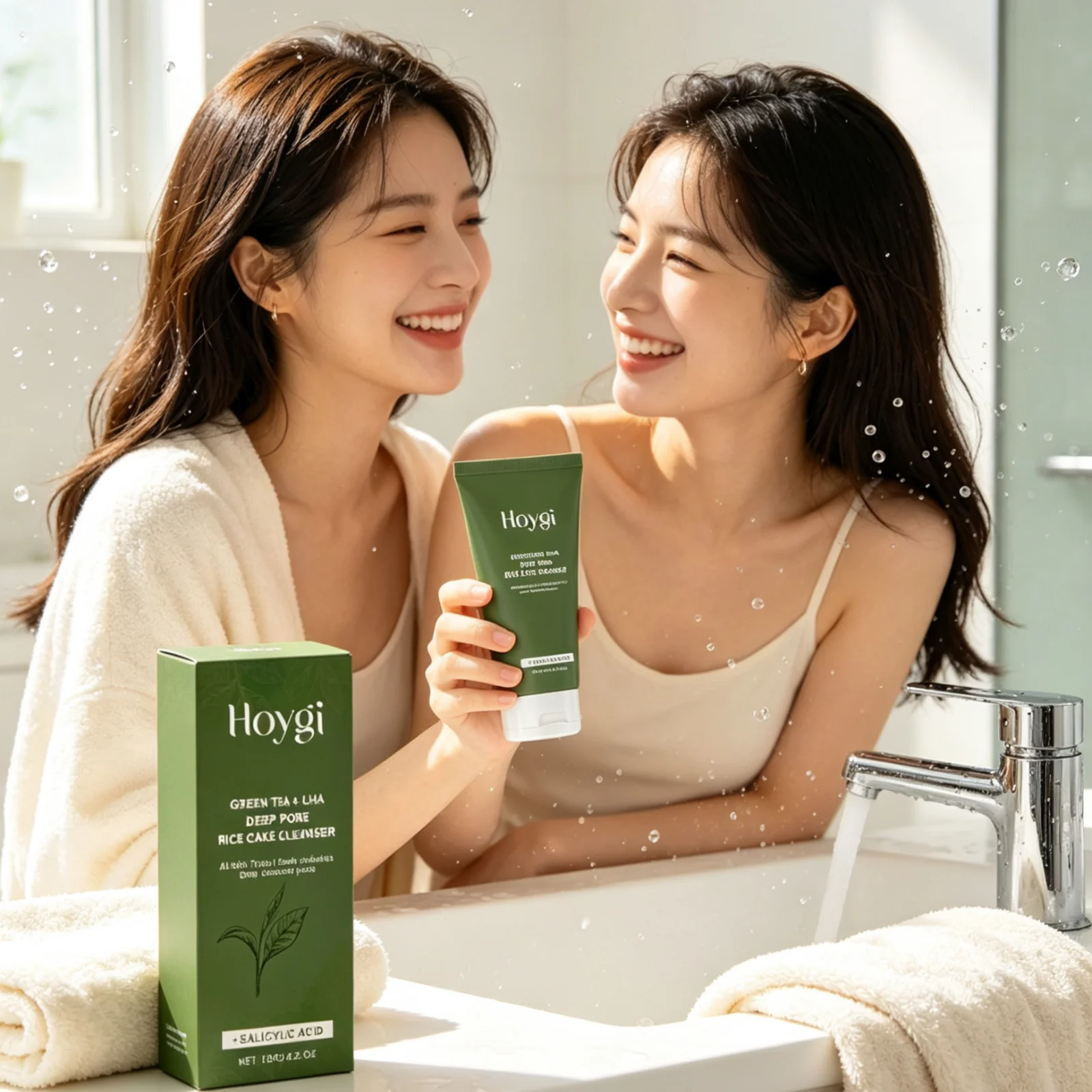 Hoygi Facial Cleanser Long Lasting Moisturizing Deep Cleansing Relieve Skin Irritation Refreshing Feeling Gentle Face Wash 120g