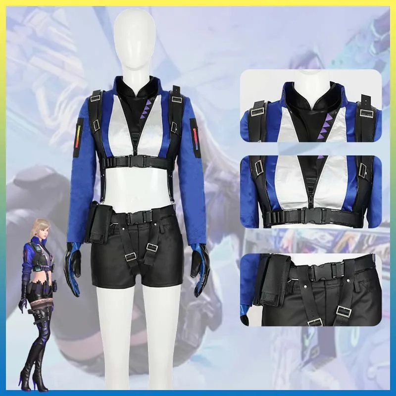 

Game Trefoil Role Lan Xi er Cosplay Costume Set Clothes Halloween Role-Play Events Anime Costumes for Women Men Customized Suits