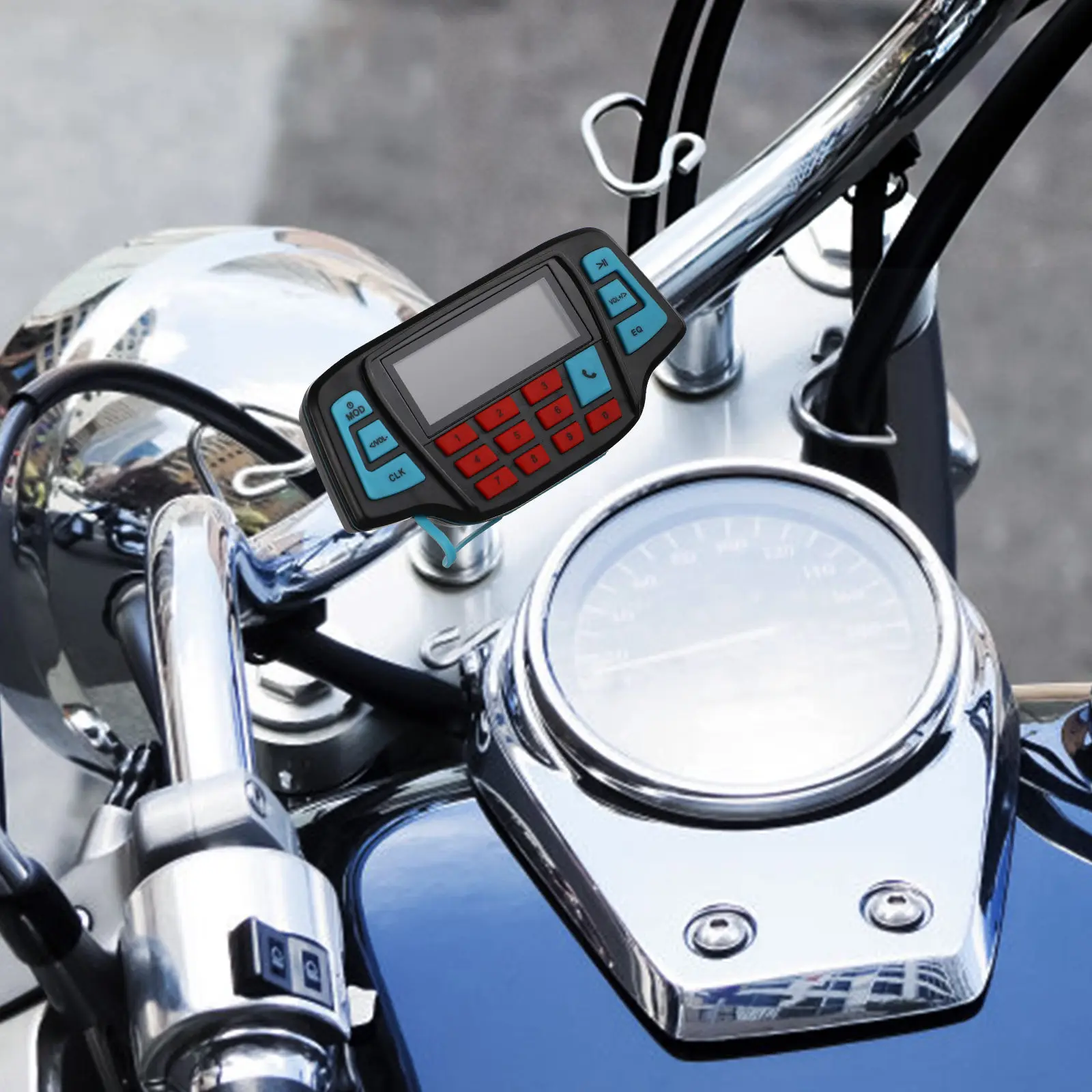 

1Set Waterproof Motorcycle Stereo Speaker System Wireless Radio Music Player with Handsfree Call Control for Outdoor