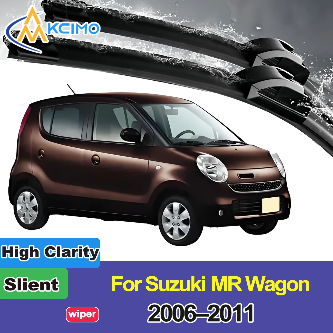 

2PCS New Front Windshield Wiper Blade for Suzuki MR Wagon MF22S 2006-2011 Nissan Moco Front Windshield Accessories 2011 2010