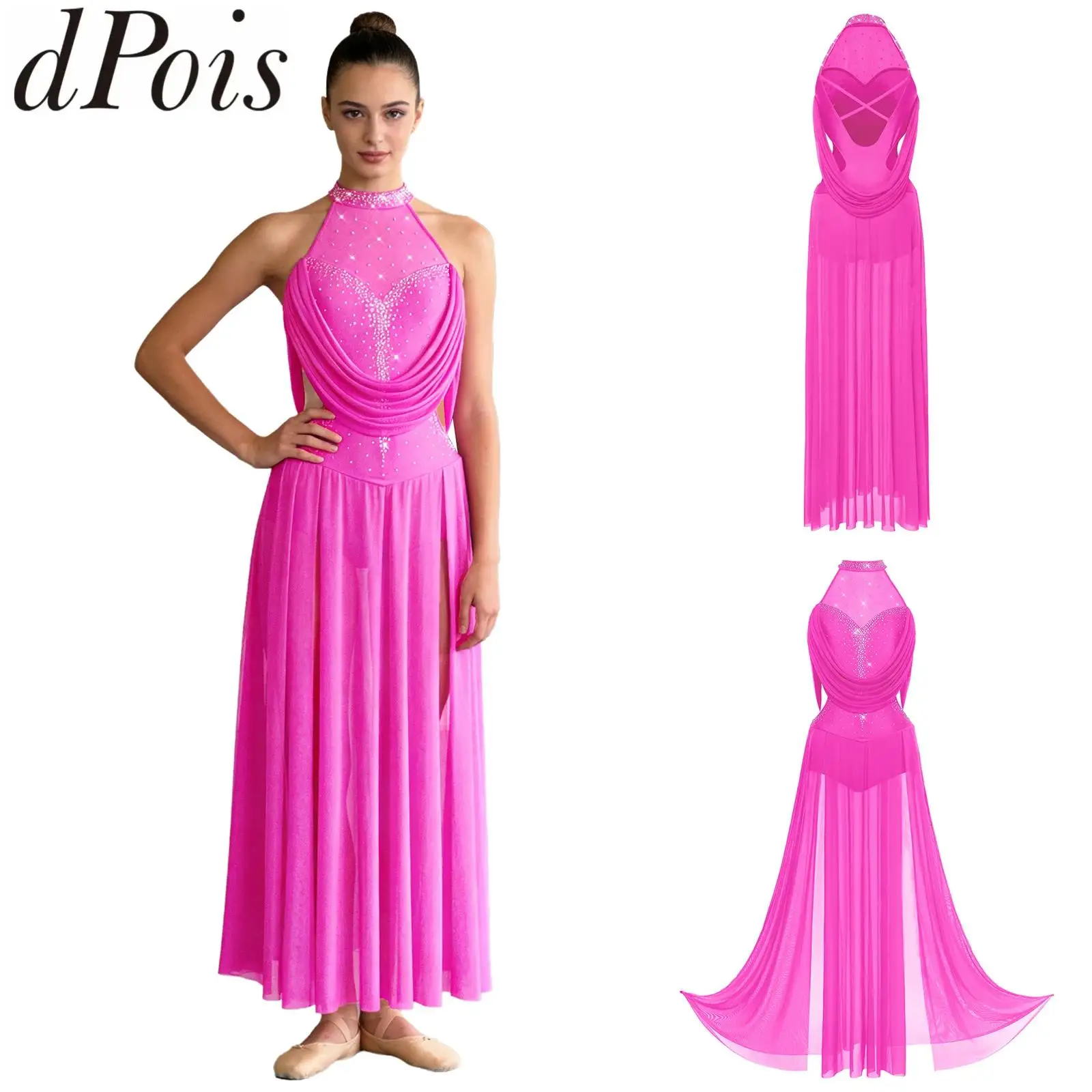 robe-longue-fendue-en-maille-pour-femme-sans-manches-dos-nu-avec-boutons-a-l'entrejambe-pour-danse-lyrique-patinage-artistique-et-ballet-style-justaucorps