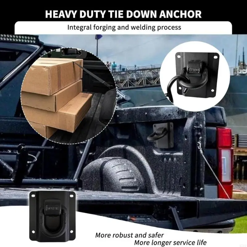 M76E 4-teiliges Befestigungsset für die LKW-Ladefläche mit D-Schlaufe, geeignet für den Laderaum von Pickups – Detail 9