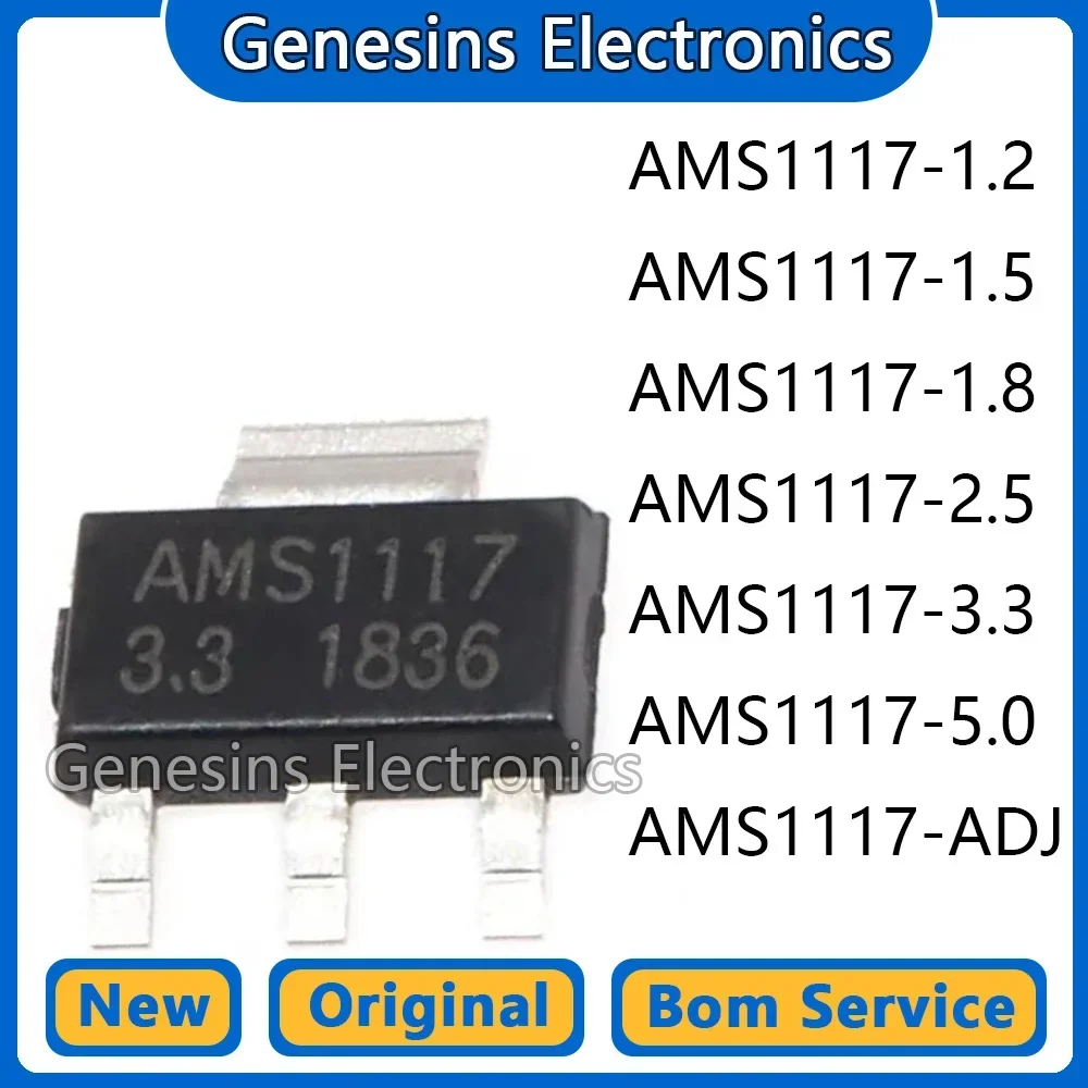 50Pcs AMS1117-3.3V/…