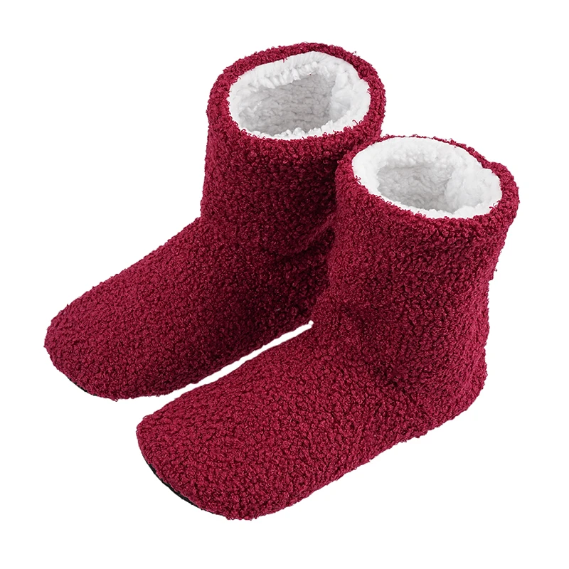 Mntrerm Winter Wärme postpartale Hausschuhe für Frauen Innen boden ruhige Idee Stoff weiche Baumwoll stiefel für Paare – Detail 16