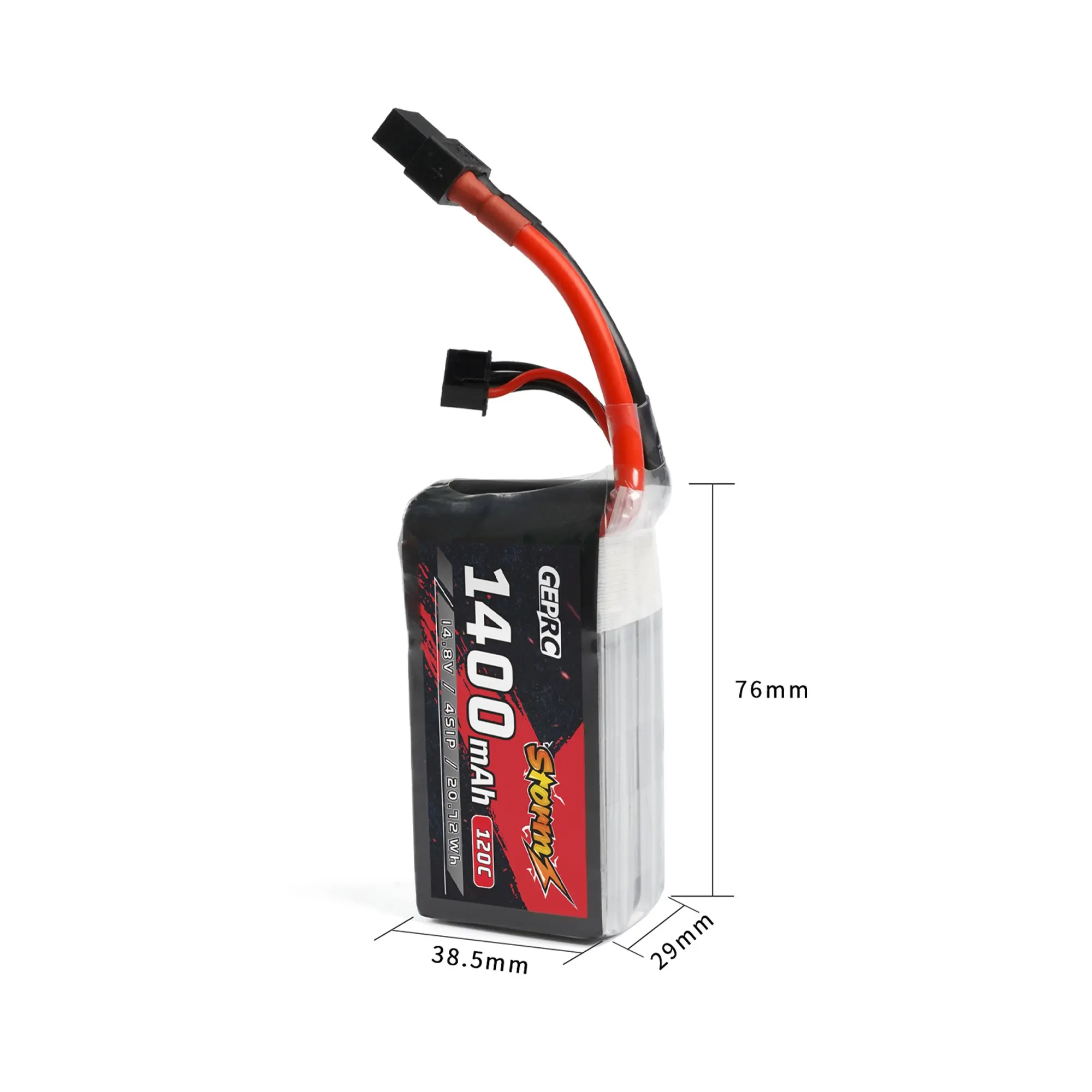 Batteria Lipo GEPRC Storm 4S 1400mAh 120C adatta per drone serie 3-5 pollici per parti di droni serie Freestyle RC FPV Quadcopter