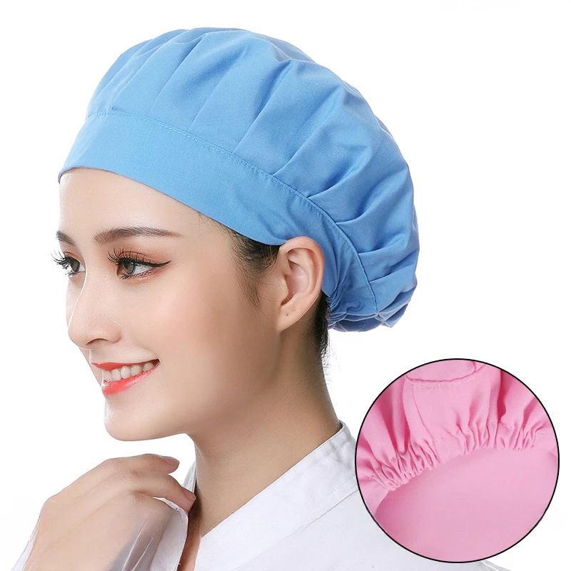 Workshop work cap cotton female and male factory cloth cap chef hat kitchen dust-proof breathable sanitary cap dust-free hat