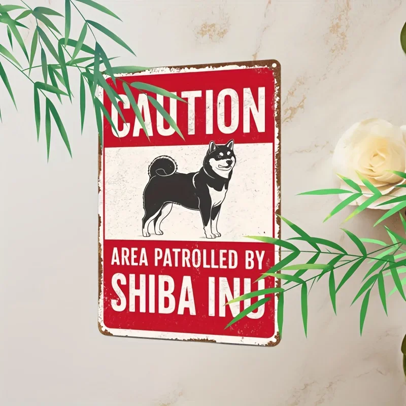 1-Piece Set of Retro 2D Flat Warning Sign 