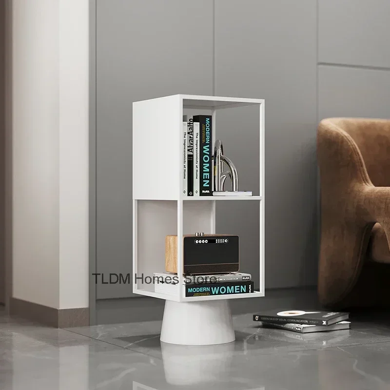 Creative Abnormal Corner Vertical Bookshelf Floor Modern Simple Living Room Iron Art Corner Etag Amusement Park Furniture