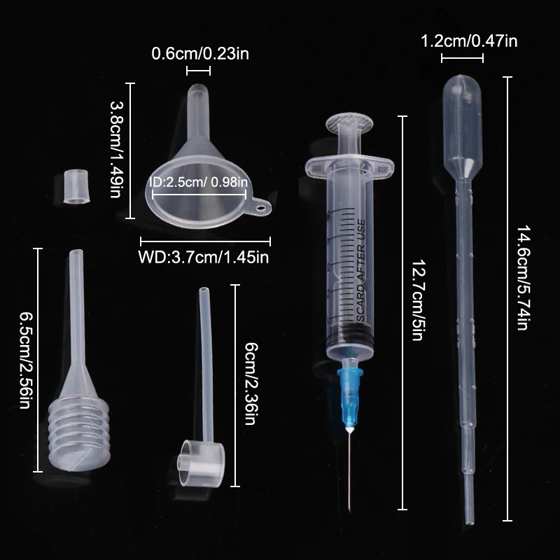 Набор инструментов для заправки парфюма, пластиковый диффузор, трубочка с капельницей, воронка с распылителем, необходимые косметические инструменты, 6 шт./набор