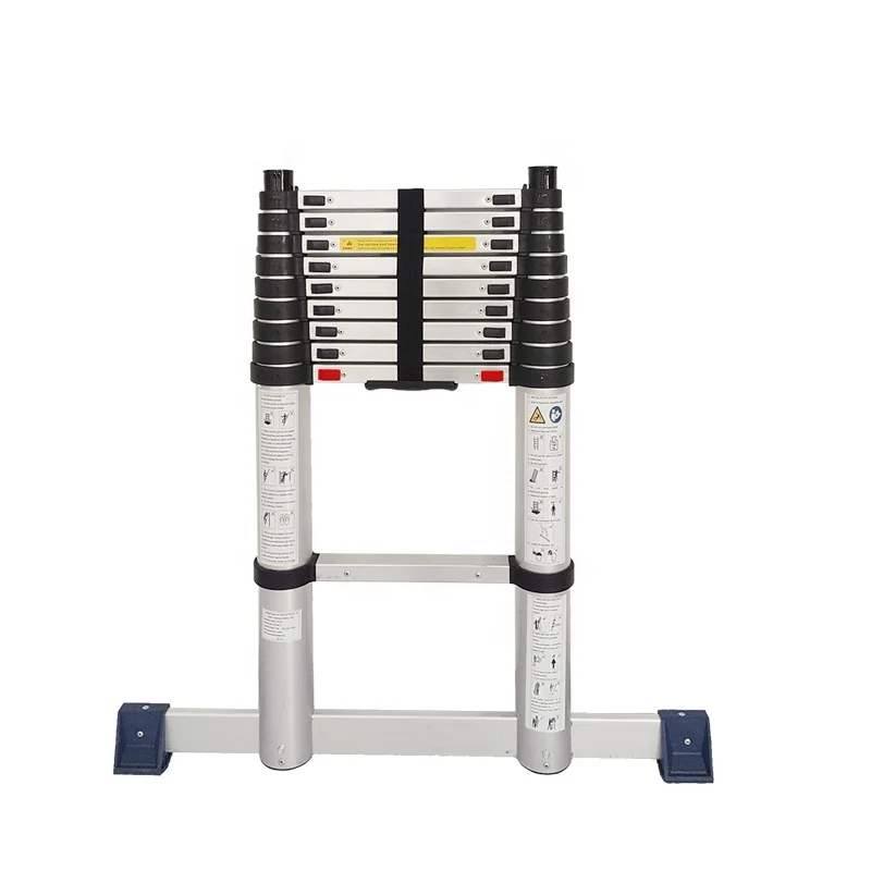 

EN131-6 Certified 2.6m-4.4m Soft Close Telescopic Extension Ladder Portable Foldable Indoor Step Ladder