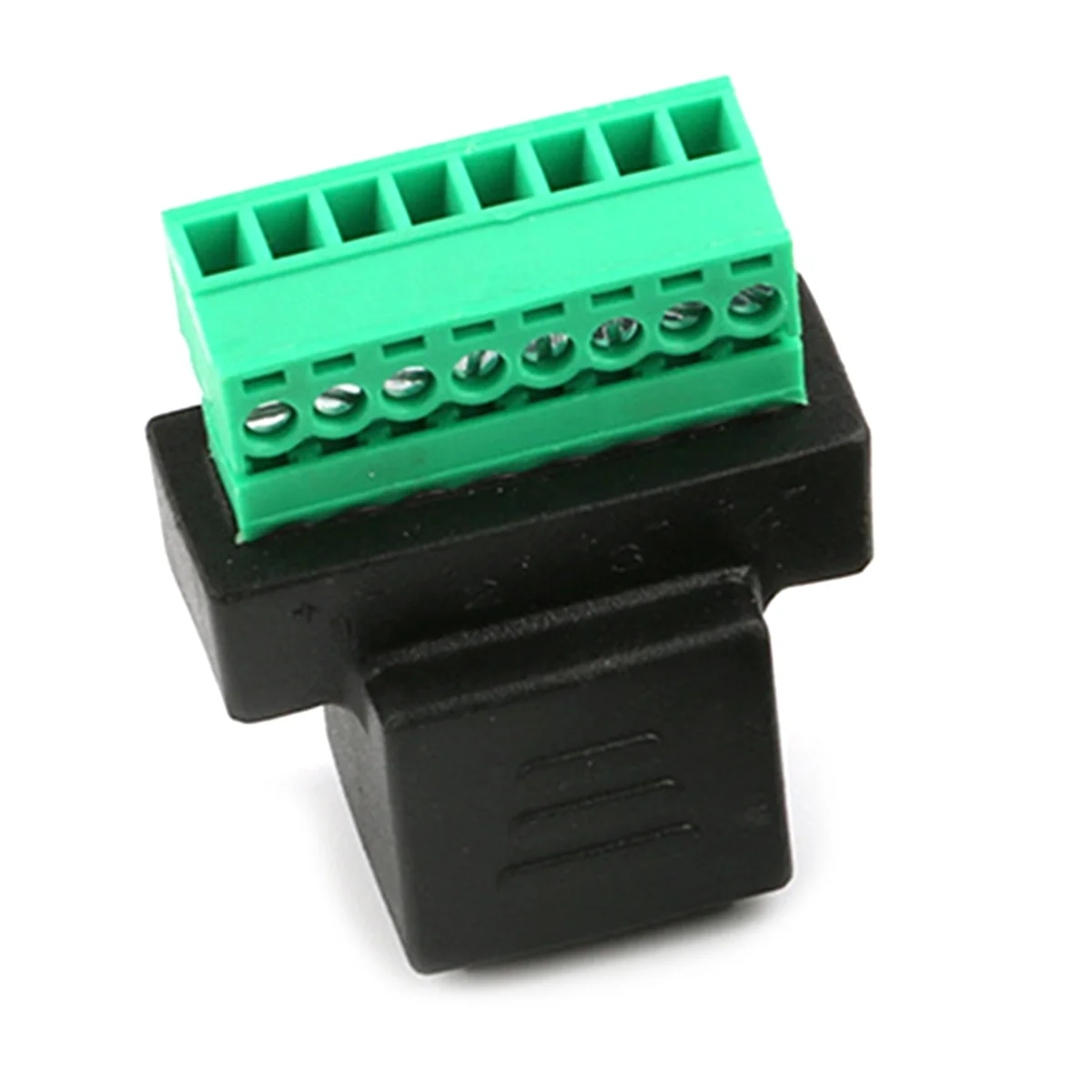 Durable RJ45 hembra a conector de 8 pines con terminal de tornillo