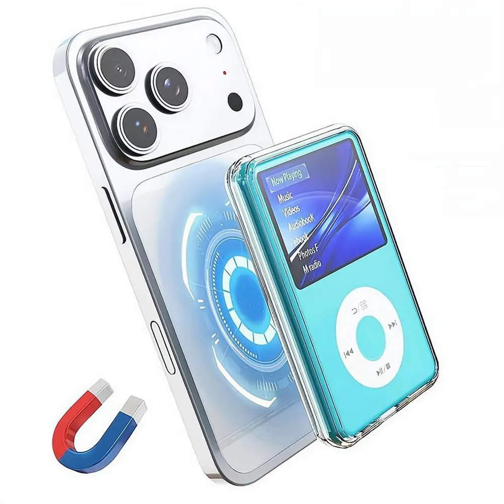 For INNIOASIS Y1 Magnetic TPU Case Support Magsafe Magnetic Ultra Thin Transprent Soft Case Portable MP3 Player Case Cover