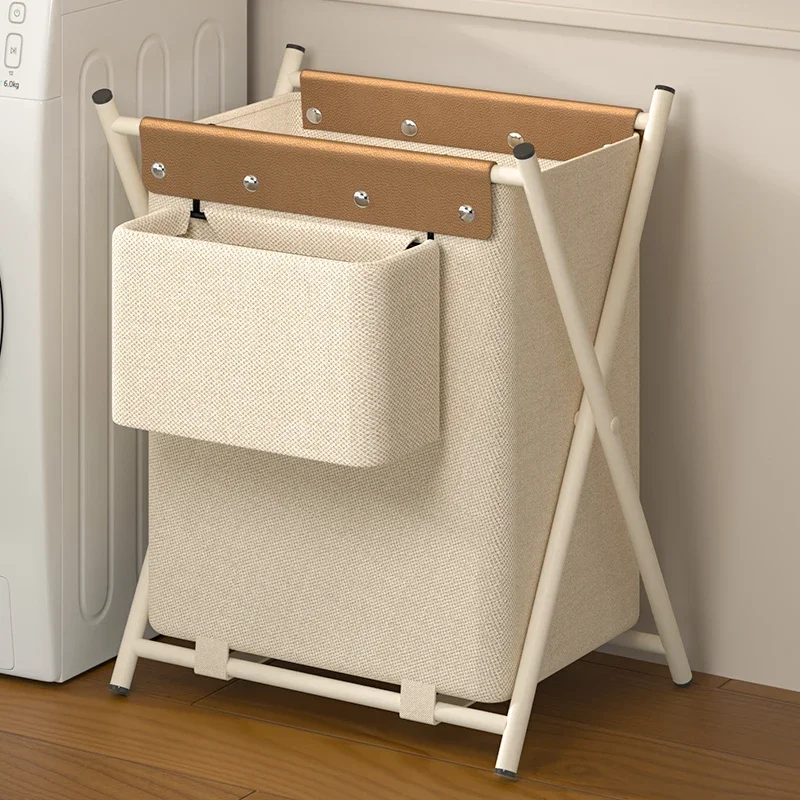 

High-Capacity Foldable Laundry Hamper, Modern Luxury Dirty Clothes Basket, Versatile Household Storage Bin for Washing