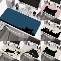 Cat Mouse Pad Gamer Mousepads Lock Edge Gaming Mousepad Mouse Mat Large Keyboard Mat Desk Pad for Computer Laptop
