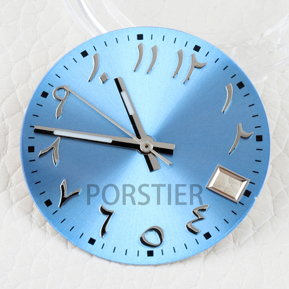 

28.5mm Watch dial for DATEJUST Dial Surface Parts Fit nh35/nh36 Movement Sunburst Arabic Numerals Dial Watch Replacement parts