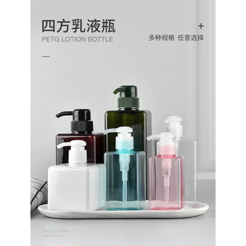 100/150/250/280/450/650ml Shampoo Bottiglie riutilizzabili Pompa Contenitore di plastica Shampoo liquido Bottiglie di gel doccia Fornitura per il bagno di casa