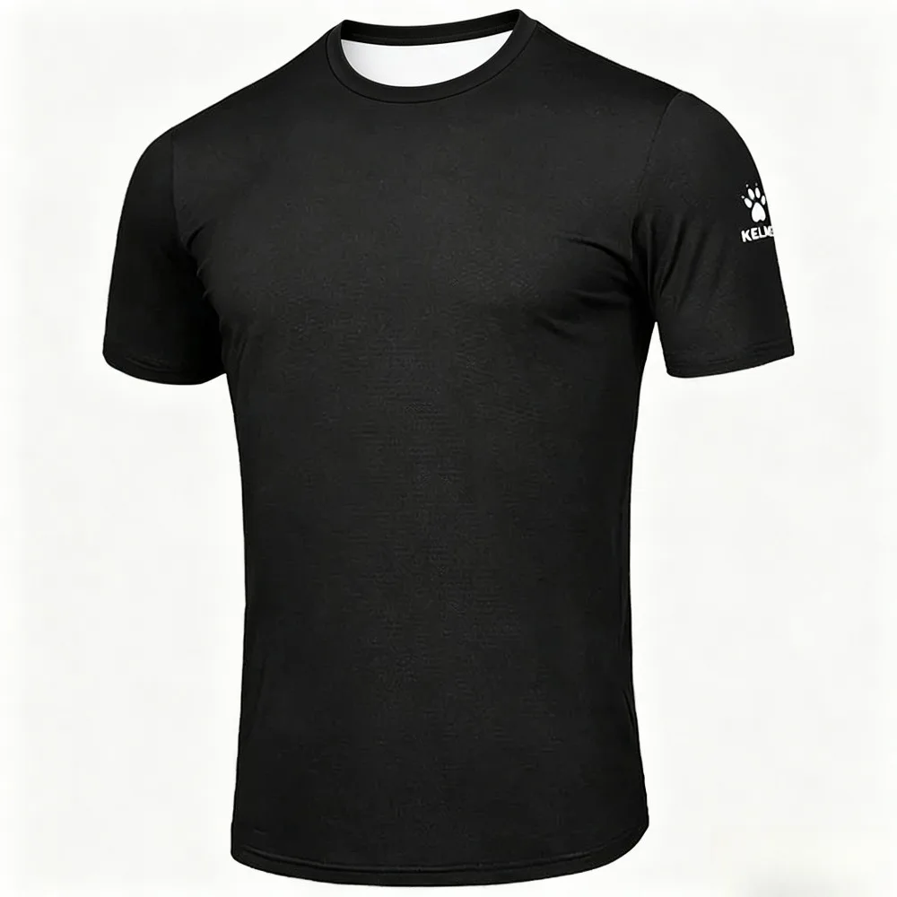 KELME Man T-shirt Running Trainning Exercise Sports Tights Round Neck Breathable Fitness Quick-Dry Short Sleeve Fashion Summer