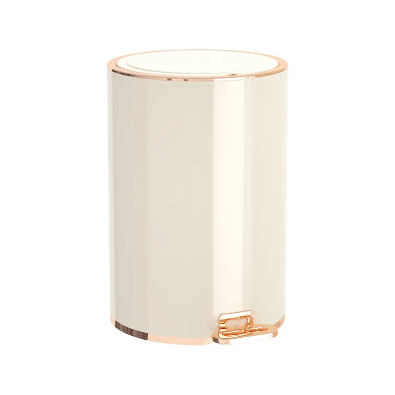 

foot-pedal type, large capacity round trash can, high value living room and kitchen, stainless steel trash can with lid