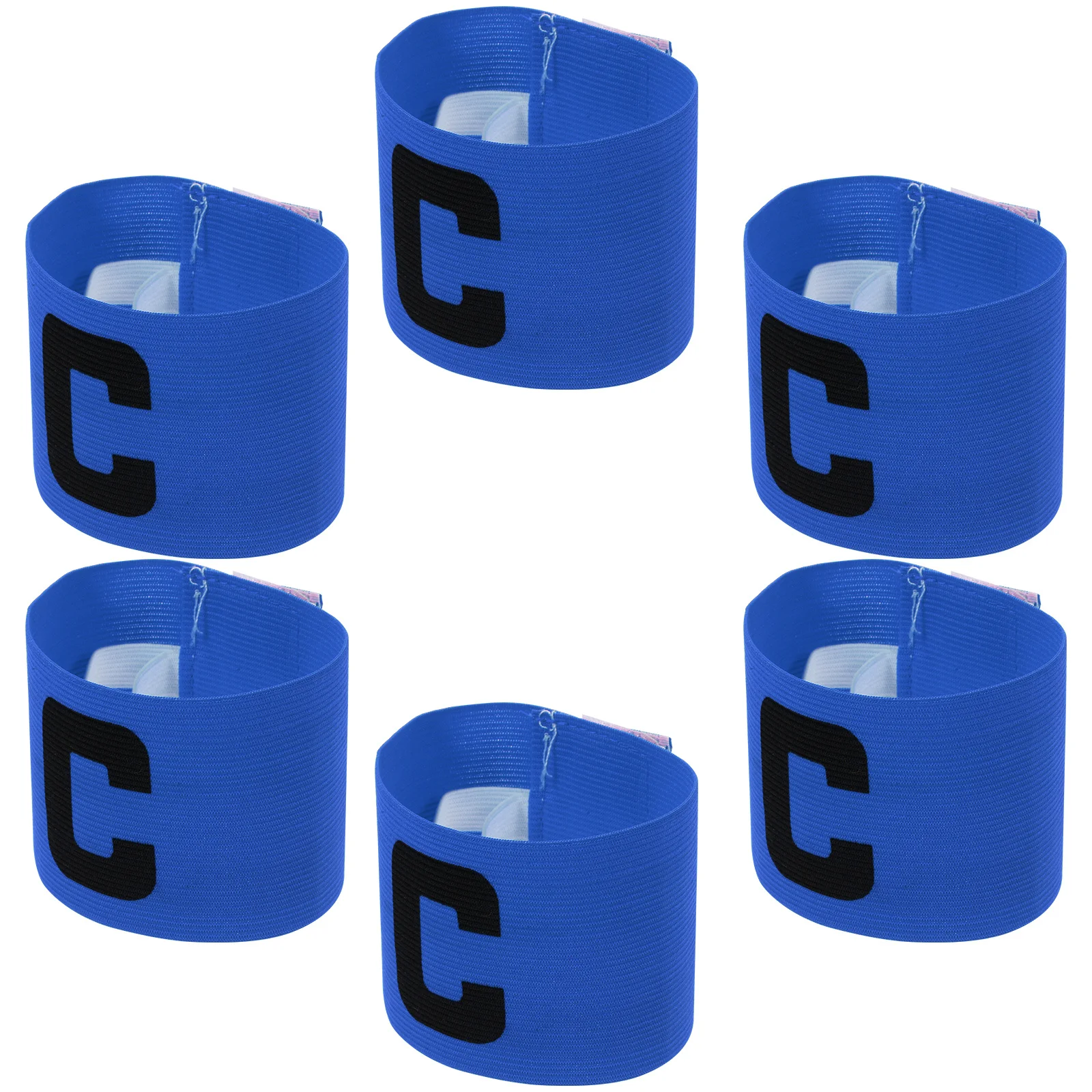 

6Pcs Soccer Captain Armband Football Team Leaders Anti-Wear Adjustable Sports Wristbands Football Armband Soccer Team Armbands