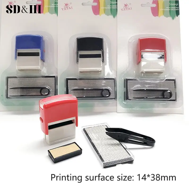 Rubber Stamp Kit DIY Custom Personalized Self Inking Business Address Name Number Letter Stamp Handicrafts Printing Rubber Stamp