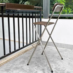 Minimalist Fishing Bar Chair Counter Folding Salon Dining Bar Chair Minimalist Metal Taburetes Altos Cocina Restaurant Furniture