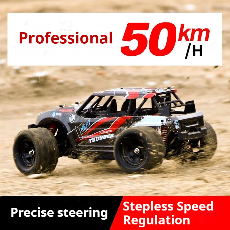1/16 Schaal Professionele 4x4 RC Auto Hoge snelheid terreinwagen 2.4G 50 km/u Instapniveau met geëmuleerd differentieel