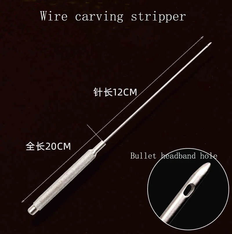 Aiguille de ponction de gravure de fil facial, aiguille de guidage, lifting des tissus qualifiée aux, outil cosmétique en plastique